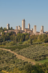 Fototapeta na wymiar Hill Town of San Gimignano, Tuscany, Italy