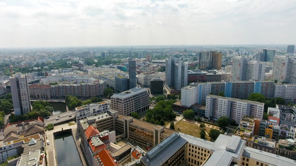Fototapeta na wymiar Aerial view of Berlin skyline, Germany