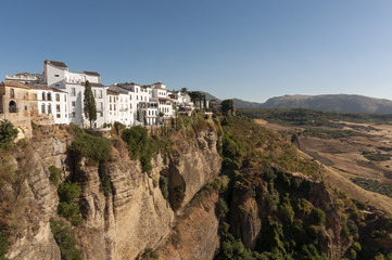 Fototapeta na wymiar Houses on El Tajo Gorge, Ronda, Spain