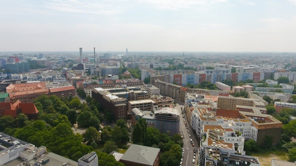 Fototapeta premium Aerial view of Berlin skyline, Germany