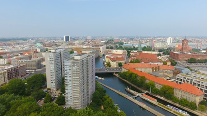 Fototapeta na wymiar Aerial view of Berlin skyline, Germany