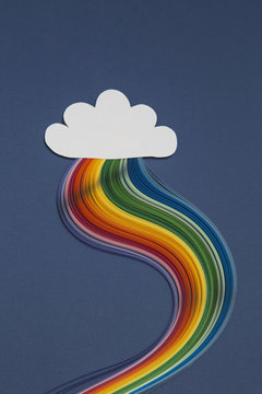 Paper cloud and rainbow...