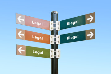 Fototapeta premium Schild 294 - Legal