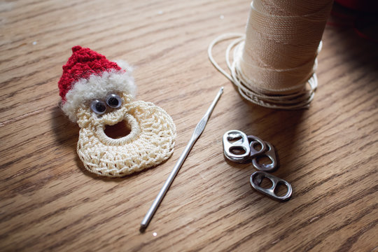 Handmade crocheted Christmas ornaments