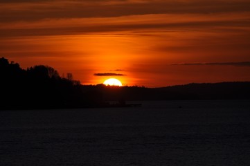 Fototapeta na wymiar Seattle Sunset