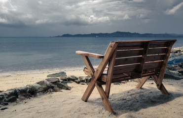 Bench on the beach