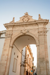 Fototapeta na wymiar Facade of the Ducal Palace of Martina Franca (Italy)