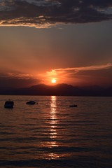 Abendrot am Gardasee