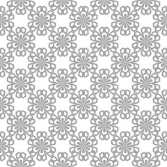 Gray seamless pattern on white background