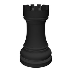 isolated chess piece 3d illustration