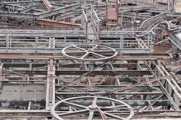 rusty industrial scenery