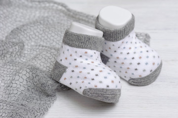 Fototapeta na wymiar new baby socks