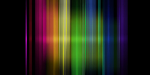 spectrum lines on black background