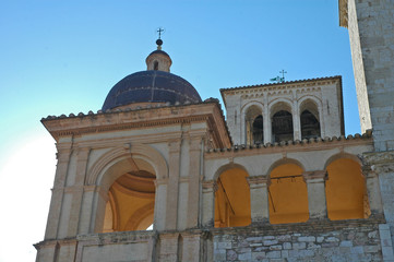 Fototapeta na wymiar Assisi - Umbria, la Basilica di San Francesco
