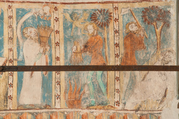 Fresken in St. Georg bei Rhäzüns, Graubünden