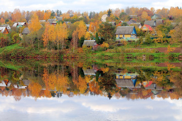 осень в деревне