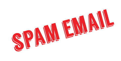 Spam Email rubber stamp. Grunge design with dust scratches. Effects can be easily removed for a clean, crisp look. Color is easily changed.