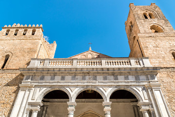 The Cathedral of Monreale facade, is one of the greatest extent examples of Norman architecture, Sicily, Italy