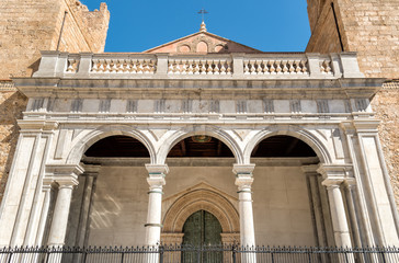 The Cathedral of Monreale facade, is one of the greatest extent examples of Norman architecture, Sicily, Italy