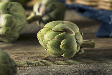 Healthy Raw Green Organic Baby Artichokes