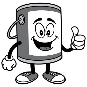 Paint Bucket with Thumbs Up Illustration