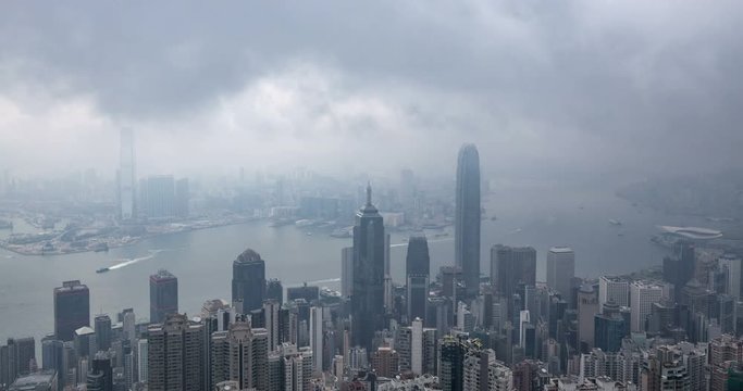 Cityscape of the hongkong peak