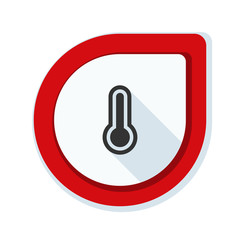 Temperature button label illustration