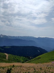 Obraz premium Mountain in Kaukasus, Red Valley, 2017