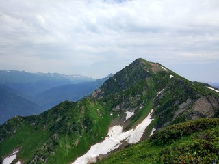 Fototapeta premium Mountain in Kaukasus, Red Valley, 2017