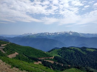 Fototapeta premium Mountain in Kaukasus, Red Valley, 2017