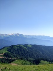 Fototapeta premium Mountain in Kaukasus, Red Valley, 2017