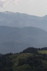 Naklejka premium Mountain in Kaukasus, Red Valley, 2017