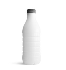 White plastic bottle with grey cap