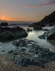 sunrise at a secluded bay