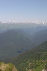 Fototapeta premium Mountain in Kaukasus, Red Valley, 2017