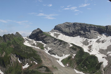 Fototapeta na wymiar Mountain in Kaukasus, Red Valley, 2017