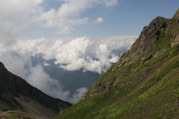 Fototapeta premium Mountain in Kaukasus, Red Valley, 2017