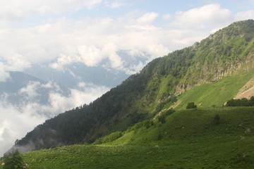 Naklejka premium Mountain in Kaukasus, Red Valley, 2017