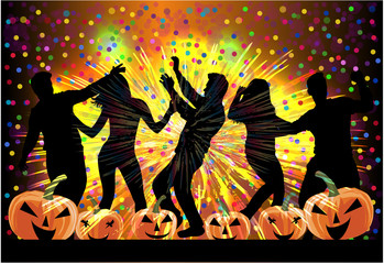 Party - Halloween . Abstract background.