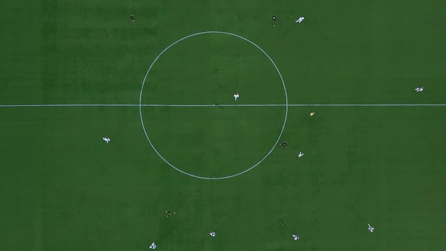 aerial view of football