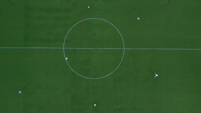aerial view of football