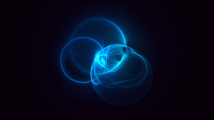 3D rendering abstract fractal light background