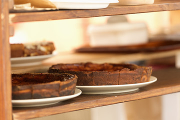 Homemade pastries to sell in a market.