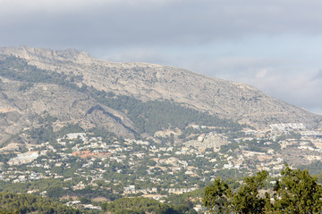 Naklejka premium Mountains in Altea in the interior of Alicante