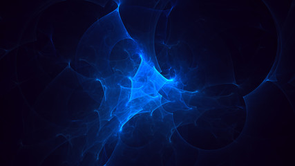3D rendering abstract fractal light background