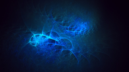 3D rendering abstract fractal light background