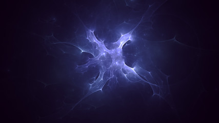 3D rendering abstract fractal light background