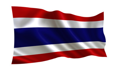 Thailand flag. (A series of flags of the world.) 