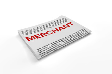 Merchant on Newspaper background
