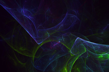 3D rendering abstract fractal light background